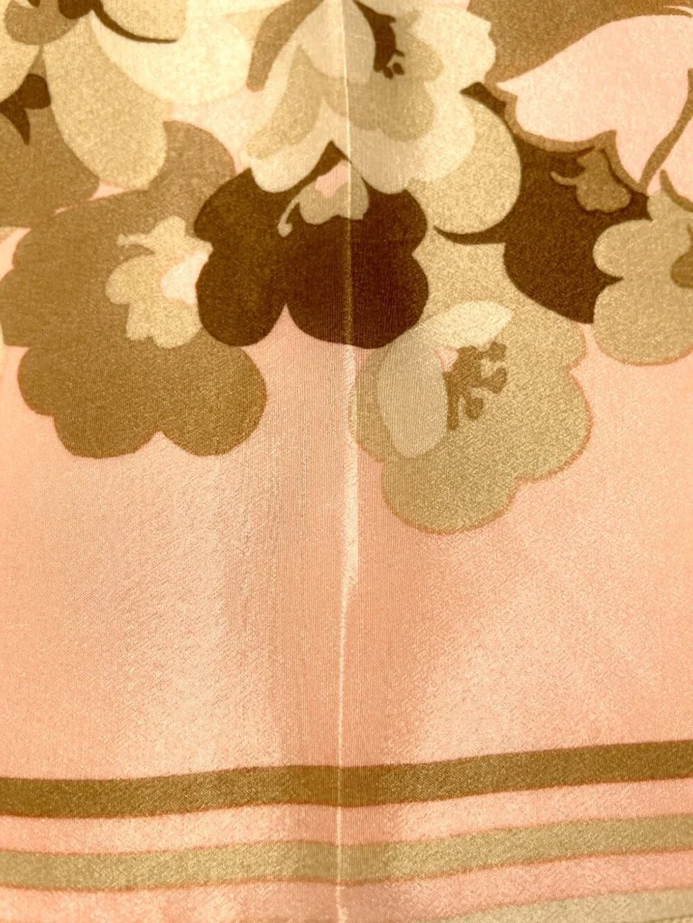 Vintage Christian Dior Floral Silk Scarf